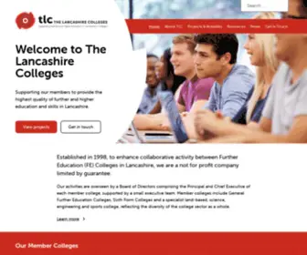 TLC.ac.uk(The Lancashire Colleges) Screenshot