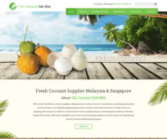 Tlcoconut.com.my(Fresh Coconut Supplier Malaysia & Singapore) Screenshot