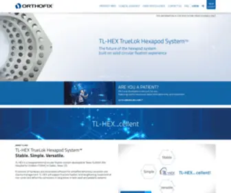 Tlhex.com(Orthofix) Screenshot