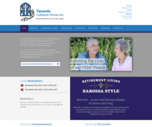 Tlhome.com.au(Tanunda Lutheran Home) Screenshot
