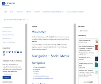 Tlinwright.com(A book blog) Screenshot
