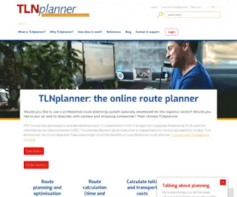 TLNplanner.nl(Dé online routeplanner voor de logistieke branche) Screenshot