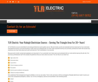 Tlrelectric.com(Raleigh Electrician) Screenshot