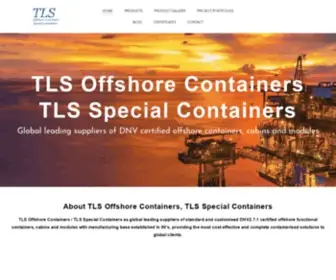 TLS-Containers.com(TLS Offshore Containers) Screenshot