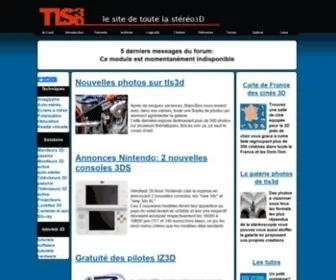 TLS3D.fr(Le site de toute la stéréoscopie 3D) Screenshot