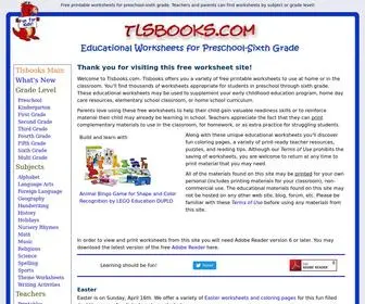 TLsbooks.com(Free Printable Worksheets for Preschool) Screenshot