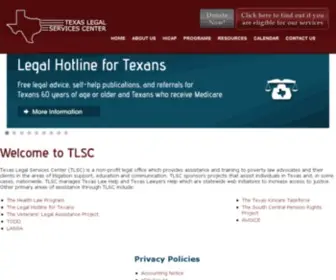 TLSC.org(Texas Legal Services Center) Screenshot