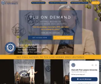 Tluondemand.com(Trial Lawyers University) Screenshot