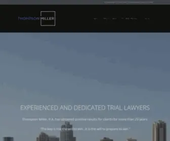 TM2Law.com(Thompson Miller) Screenshot