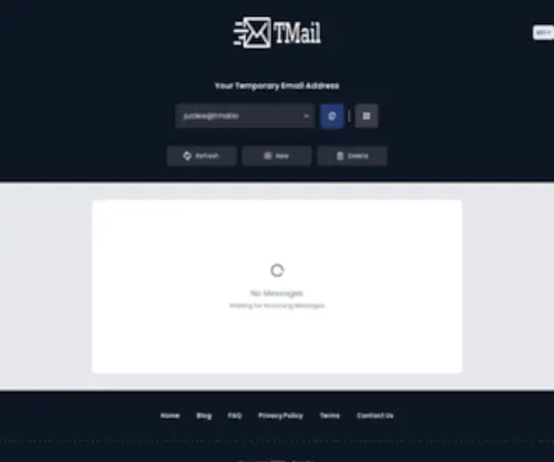 Tmail.io(Temporary Gmail Account Generator) Screenshot