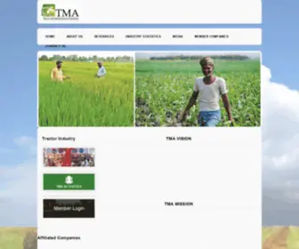 Tmaindia.in(Tractor Manufacturers Association) Screenshot