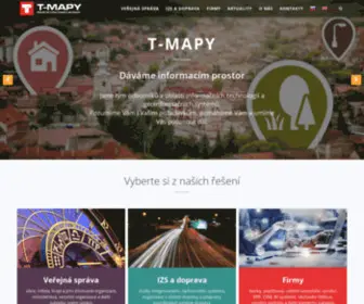 Tmapy.cz(Úvodní stránka) Screenshot