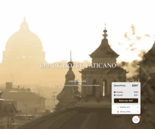 Tmarkhotelvaticano.it(The Tmark Hotel) Screenshot