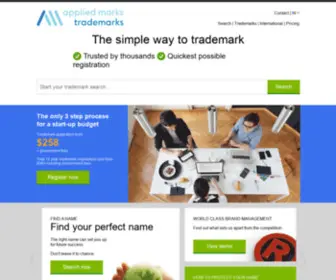 Tmarque.com(Trademark, Domain Name and Social Media Protection for Brands) Screenshot