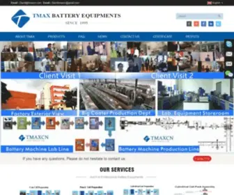 Tmaxcn.com(Lithium Battery Production Line) Screenshot