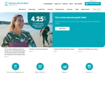 Tmbank.com.au(Teachers Mutual Bank) Screenshot