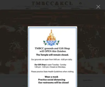 TMBCC.org(Tibetan Mongolian Buddhist Cultural Center) Screenshot