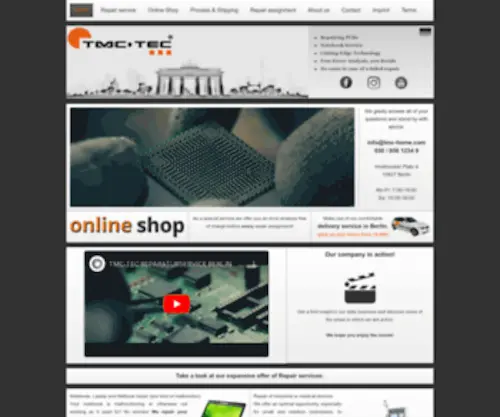 TMC-Home.com(TMC-TEC Notebook Repair Service Berlin) Screenshot