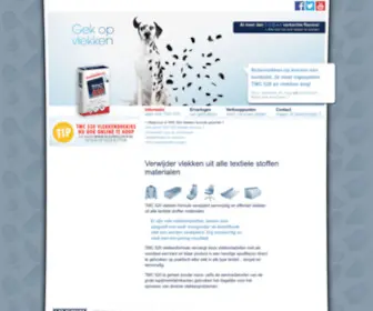 TMC520.nl(Verwijder vlekken uit alle textiele stoffen materialen) Screenshot