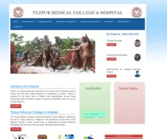 Tmcassam.org(Tezpur Medical College) Screenshot