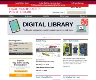 TMCPL.org(Troy-Miami County Public Library) Screenshot