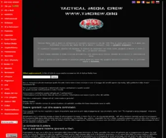 TMcrew.org(The Tactical Media Crew home page. TM Crew) Screenshot