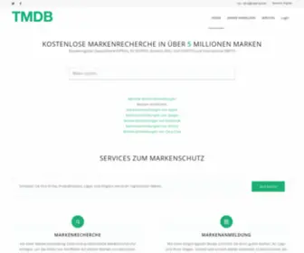 TMDB.de(Markenrecherche und Markenschutz) Screenshot