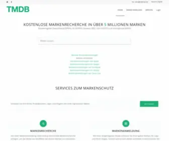 TMDB.eu(Markenrecherche und Markenschutz) Screenshot