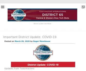 Tmdistrict65.org(Where Leaders Are Made) Screenshot