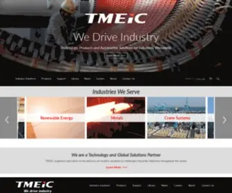 Tmeic.com(Technology, Products and Automation Solutions for Industries Worldwide) Screenshot