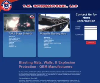 Tmi2001.com(Mazzella Blasting Mats & Explosion Protection Systems) Screenshot