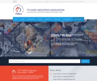 Tmia.in(TTC-MIDC Industries Association, TMIA) Screenshot