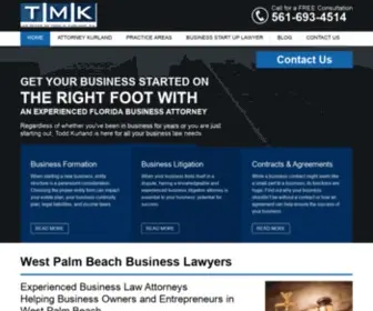 Tmkurlandlaw.com(West Palm Beach Business Law Attorneys) Screenshot