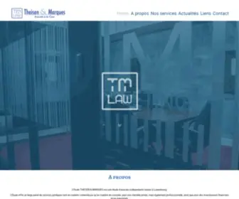 Tmlaw.lu(Theisen & Marques) Screenshot