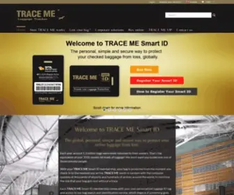 TMLT.co.uk(TRACE ME Luggage Tracker TRACE ME Luggage Tracker) Screenshot