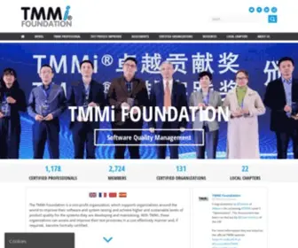 Tmmi.org(The TMMi Foundation) Screenshot