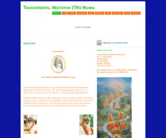 Tmmumbai.org(Transcendental Meditation (TM)) Screenshot