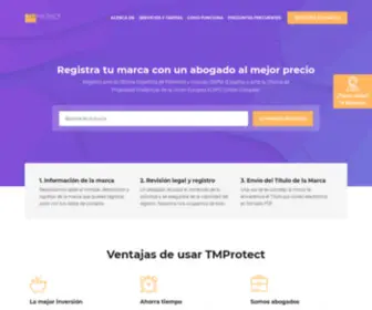 TMprotect.eu(Tu servicio de registro de marca) Screenshot