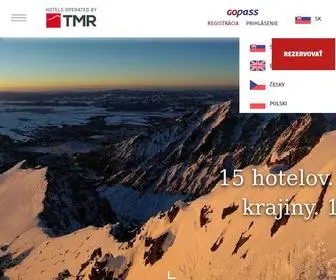 TMrhotels.com(Best hotels at ski slopes and water parks) Screenshot