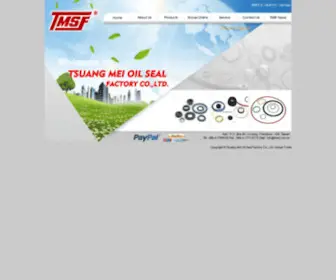 TMSF.com.tw(Tsuang Mei Oil Seal Factory Co) Screenshot