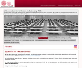 Tmsinfo.org(Test für medizinische Studiengänge (TMS)) Screenshot