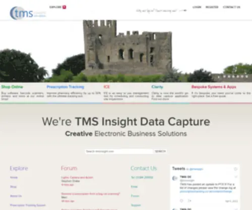 Tmsinsight.com(TMS Insight Data Capture UK) Screenshot