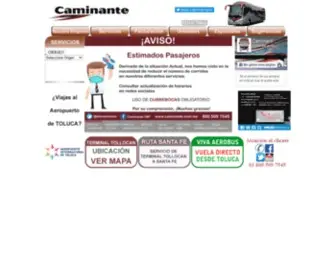 TMT-Caminante.com.mx(CAMINANTE SEGURIDAD AL VIAJAR) Screenshot