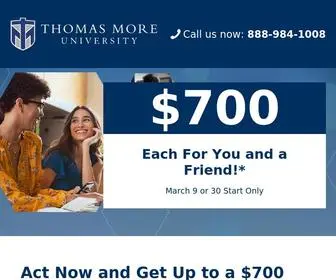 Tmuscholarship.com(Thomas More University) Screenshot