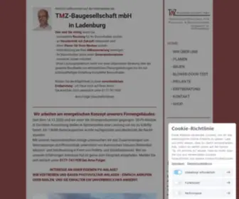 TMZ-Bau.de(TMZ-BAUGESELLSCHAFT MBH) Screenshot