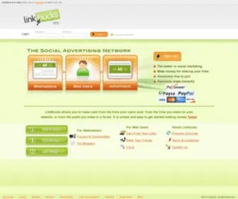 Tnabucks.com(Make money when people leave your website) Screenshot