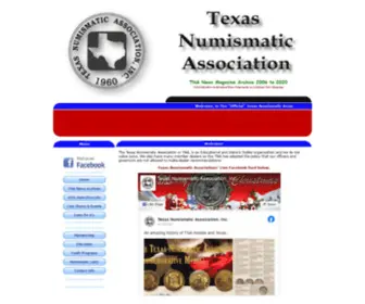 Tna.org(Texas Numismatic Association) Screenshot