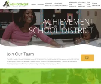Tnasd.org(Achievement School District) Screenshot