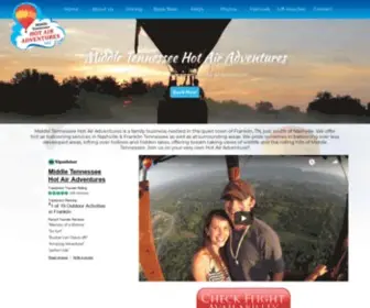 Tnballoon.com(Middle Tennessee Hot Air Adventures) Screenshot