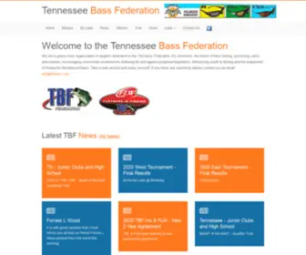 Tnbass.com(Tennessee Bass Federation) Screenshot